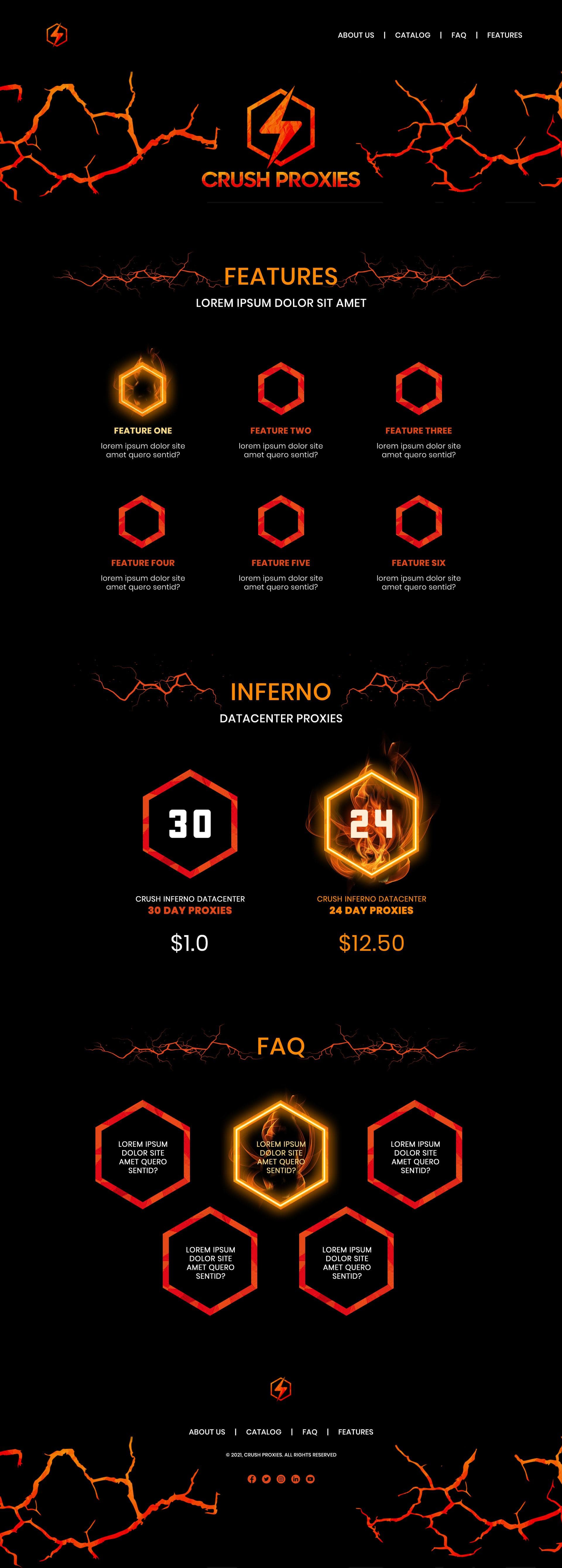 Crush Proxies - Landing Page