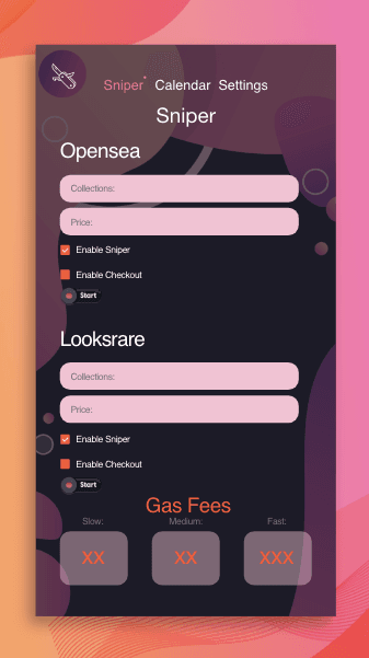 NFT Sniper - Main Page